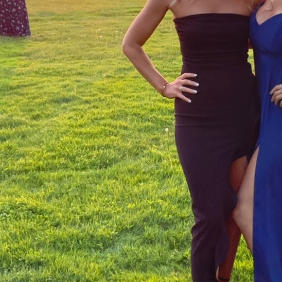 Black strapless dress - Picture 1 of 4